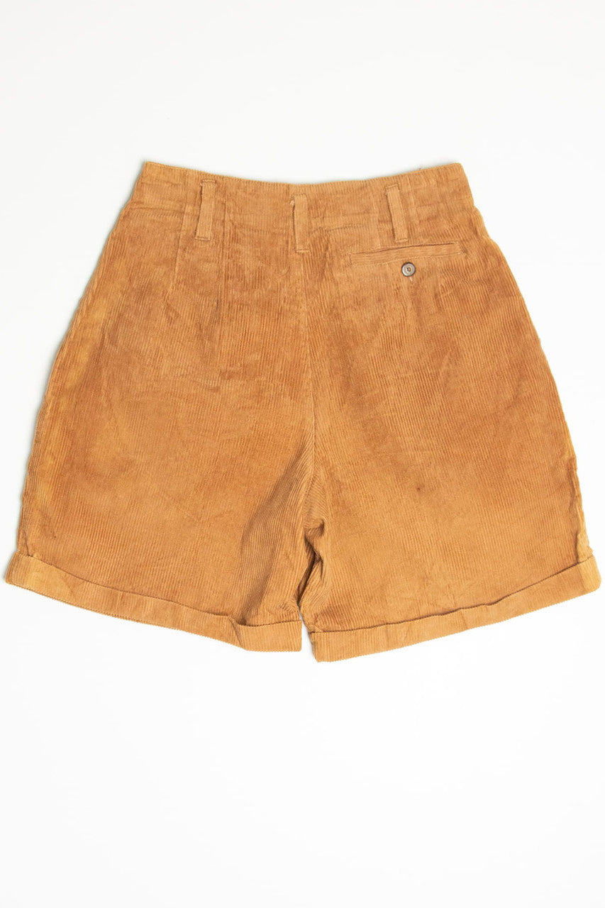 High Waisted Pleated Saddlebred Corduroy Shorts (sz. 10)