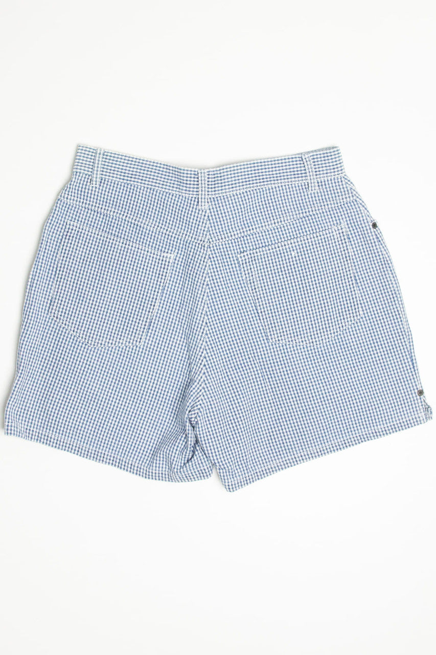 Blue Gingham Bill Blass Shorts (sz. 12)