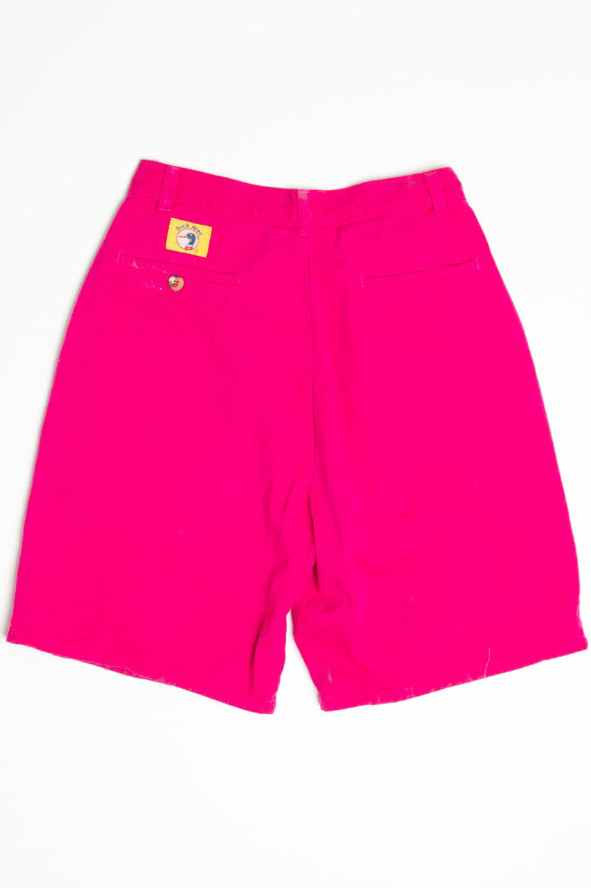 Pink Duck Head High Waisted Shorts