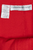 Vintage Cherry Red Linen-Like High Waisted Shorts (1980s)