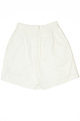 Vintage 1990's White Pleated Shorts (Sz. 8)