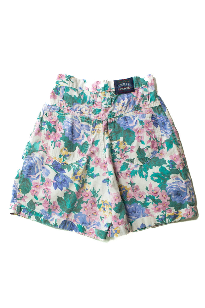 Vintage Paris Sport Club Floral Shorts (1990s)