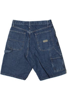 Dark Wash Denim Wrangler Carpenter Shorts