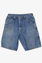 Medium Wash Denim Wrangler Carpenter Shorts