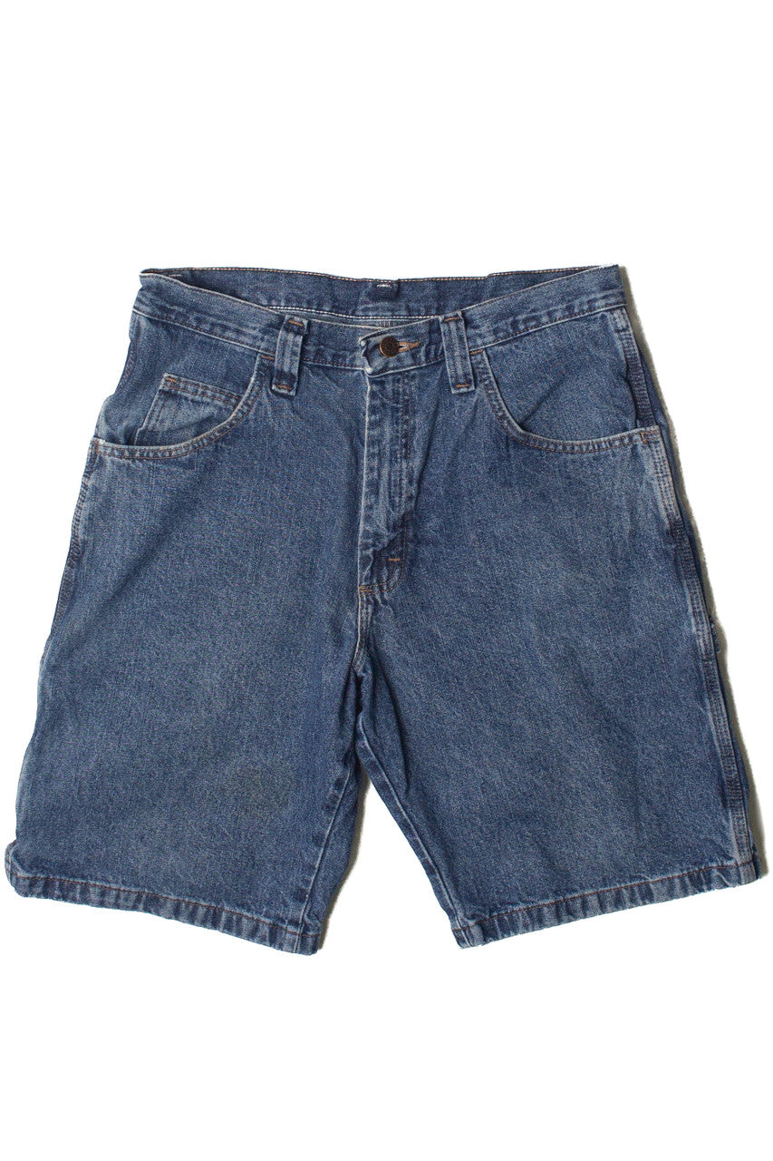 Medium Dark Wash Denim Wrangler Carpenter Shorts