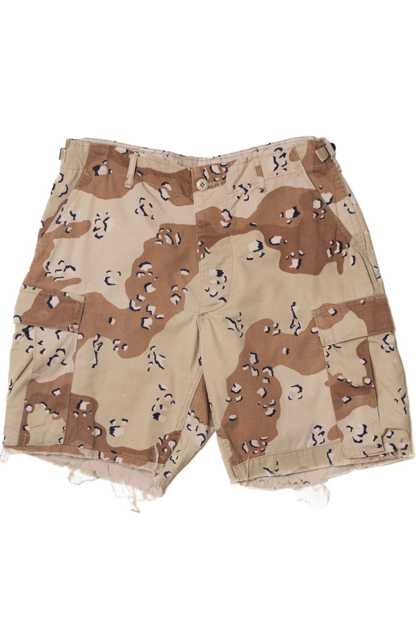 Desert Camo Cargo Cutoff Shorts