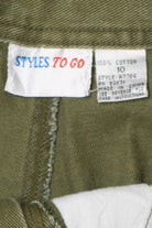 Vintage Olive Green Styles To Go High Waisted Shorts