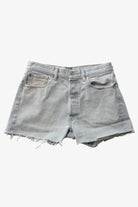 Gray Levi's 501 Button Fly Cut Off Shorts (sz. 34)
