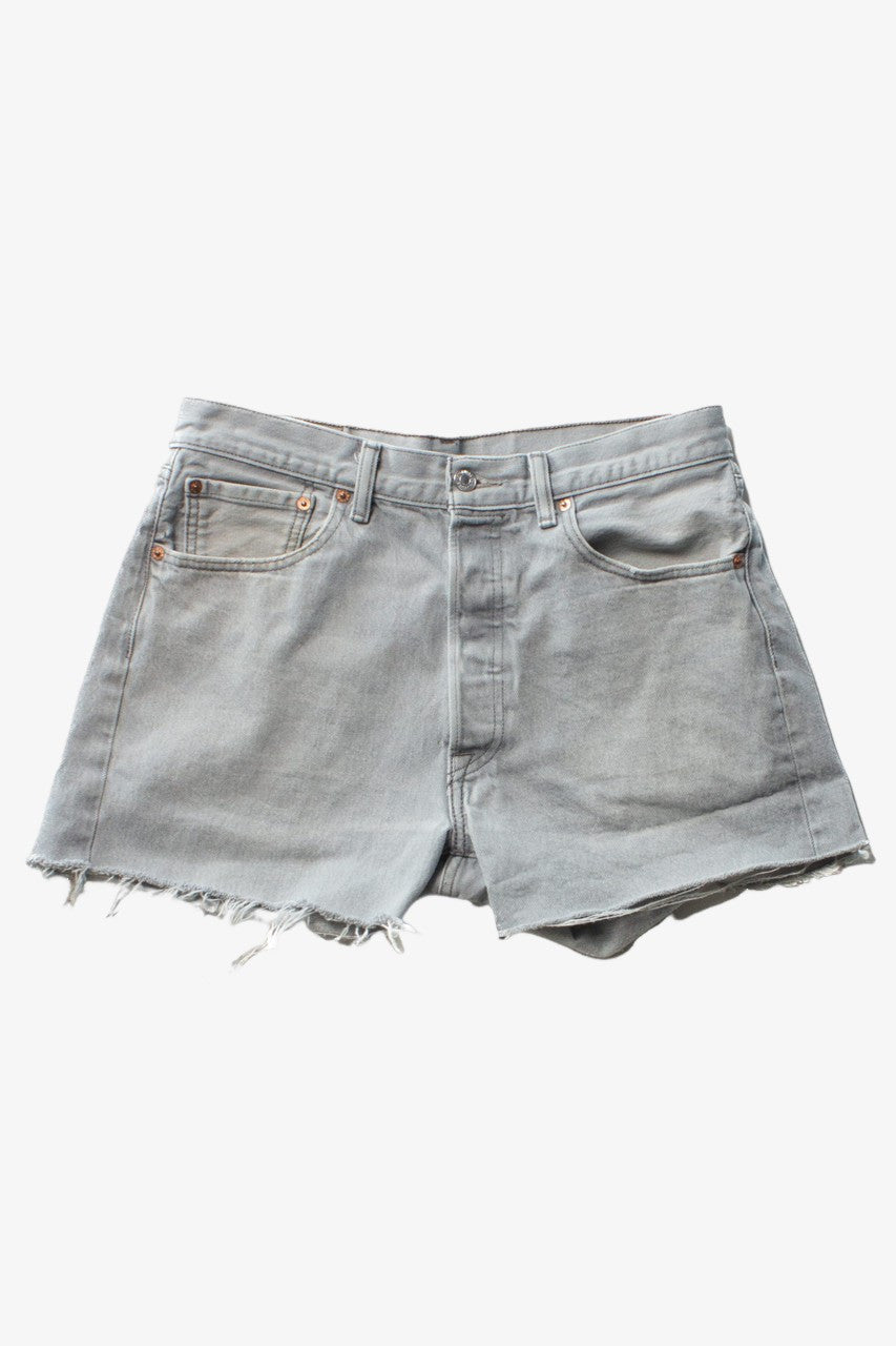Gray Levi's 501 Button Fly Cut Off Shorts (sz. 34)