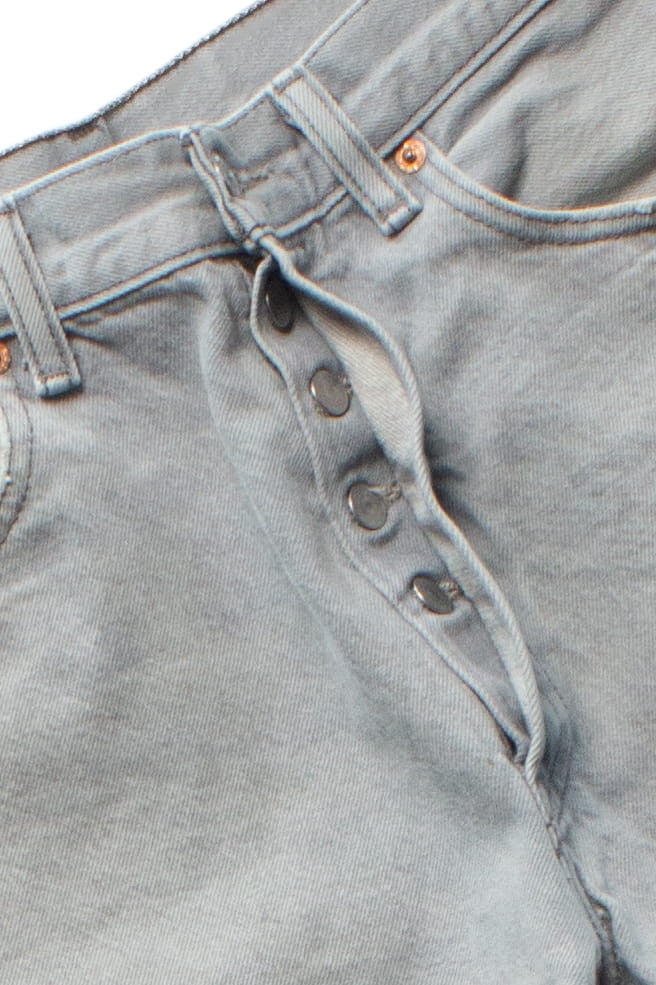 Gray Levi's 501 Button Fly Cut Off Shorts (sz. 34)