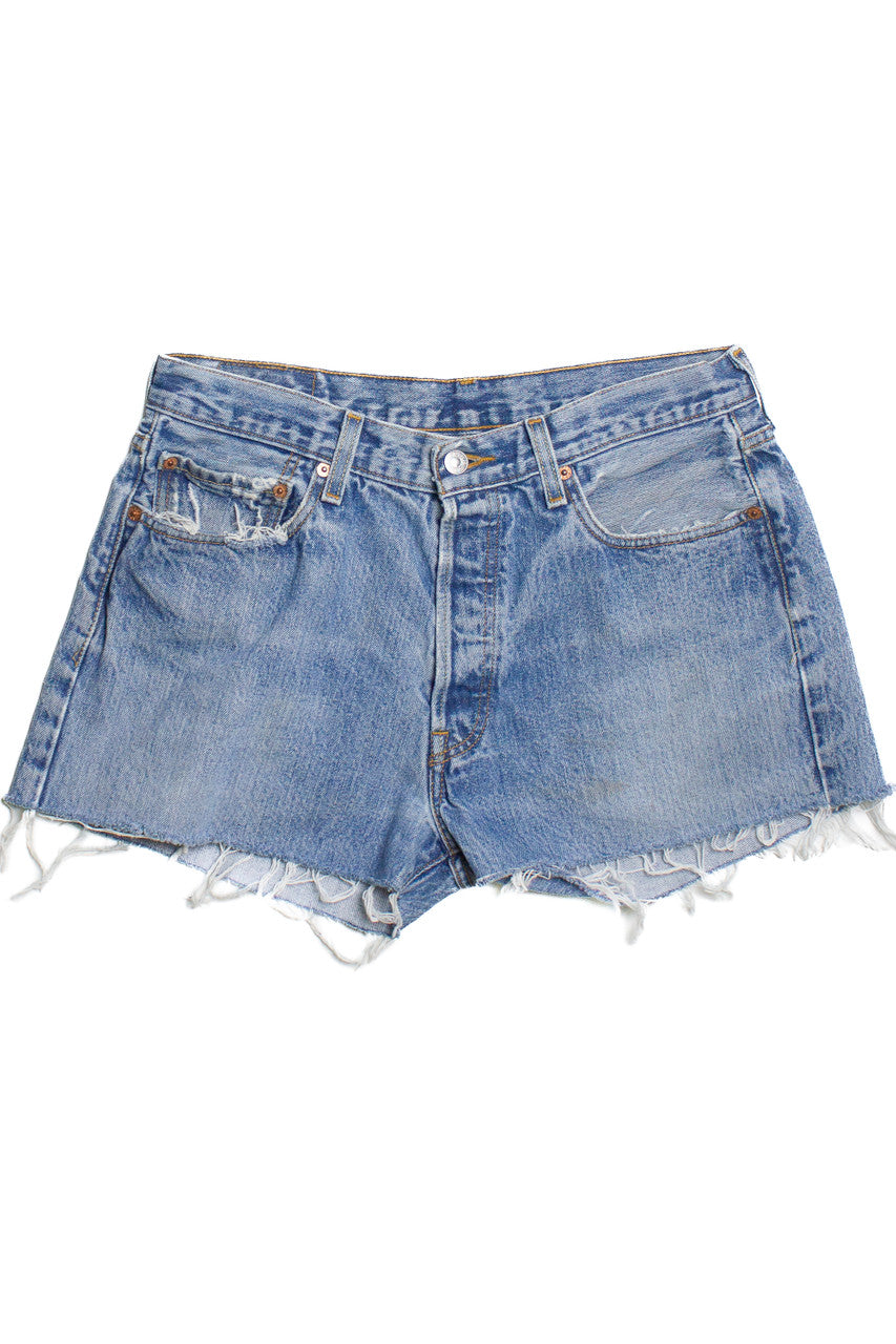 Vintage Levi's 501 Button Fly Cutoff Denim Shorts 1389