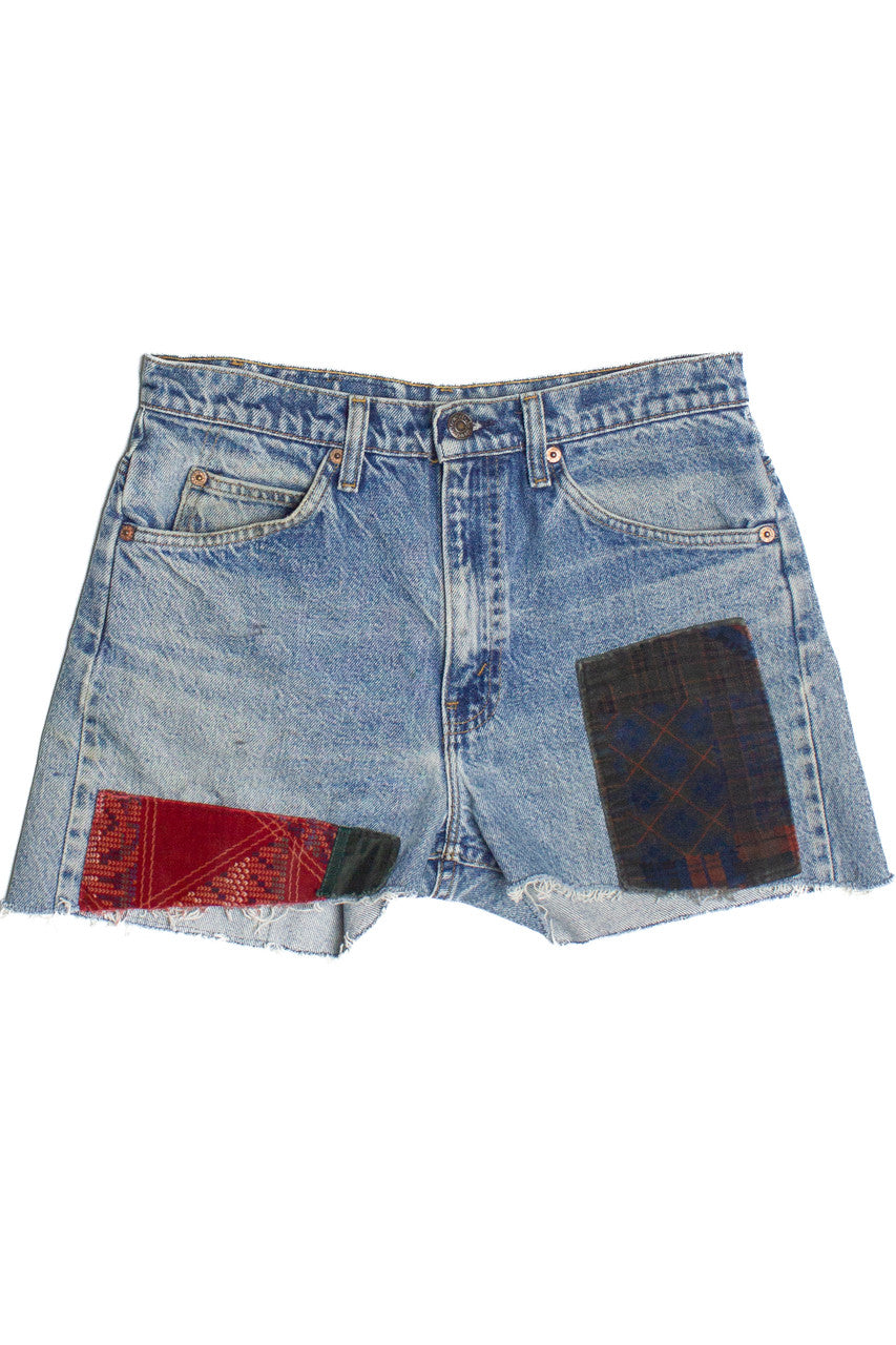 Vintage Levi's 505 Orange Tab Velvet Patch Levi's Cut Off Shorts