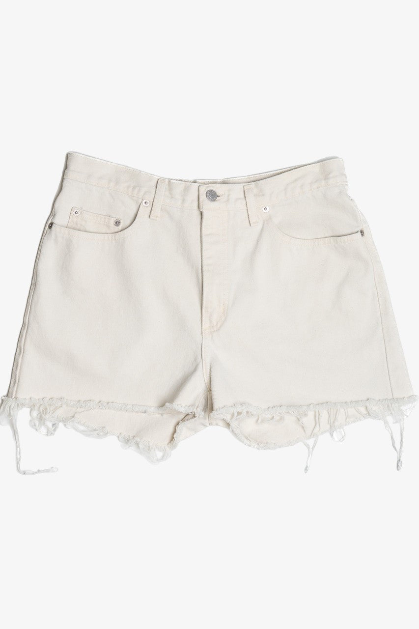 Vintage Guess Ivory Denim Cutoff Shorts
