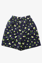 Vintage Daisy Print Cotton Shorts (1990s)