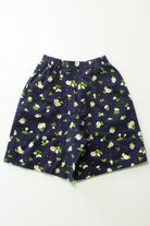 Vintage Daisy Print Cotton Shorts (1990s)