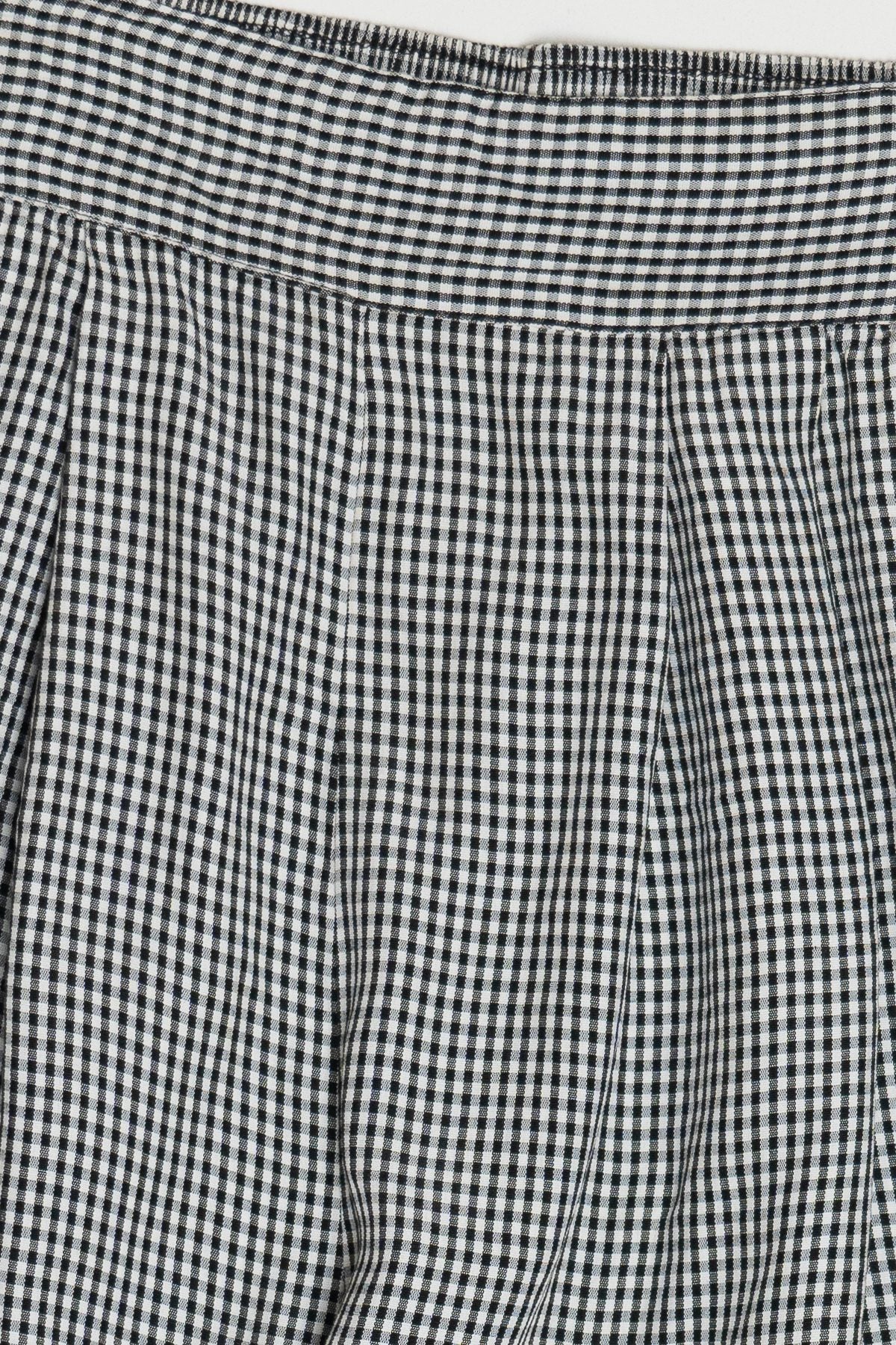 Vintage Diana Hartman High Waisted Flowy Gingham Shorts (1990s)