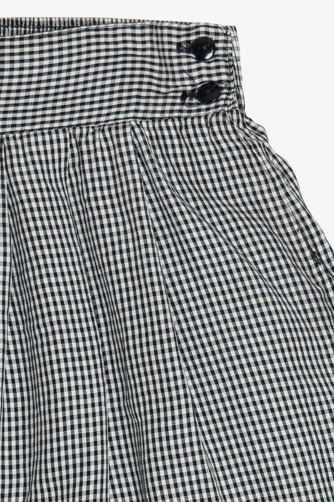 Vintage Diana Hartman High Waisted Flowy Gingham Shorts (1990s)