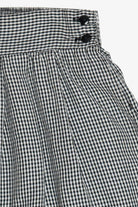 Vintage Diana Hartman High Waisted Flowy Gingham Shorts (1990s)