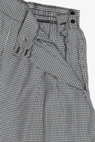 Vintage Diana Hartman High Waisted Flowy Gingham Shorts (1990s)