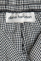 Vintage Diana Hartman High Waisted Flowy Gingham Shorts (1990s)