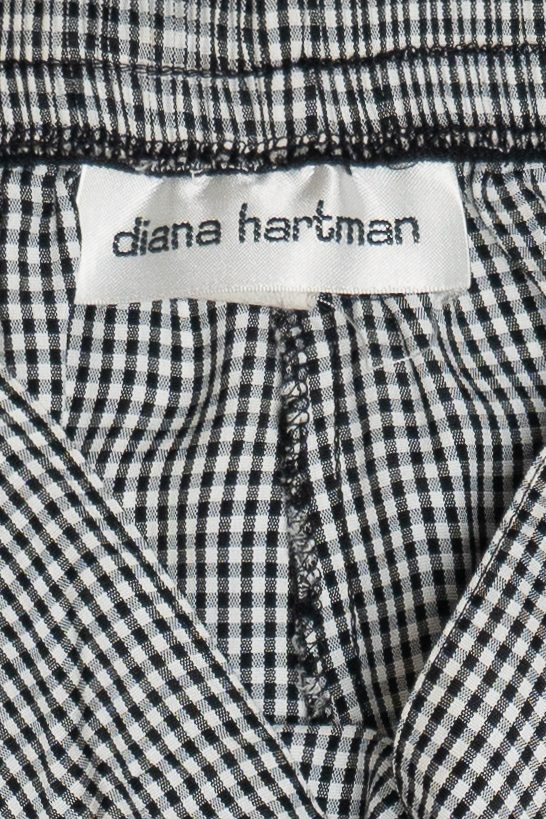 Vintage Diana Hartman High Waisted Flowy Gingham Shorts (1990s)