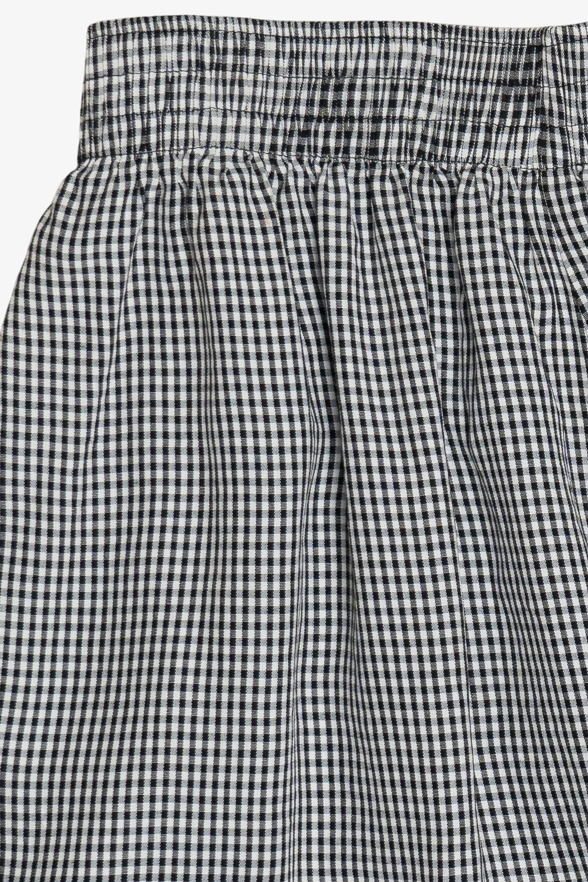 Vintage Diana Hartman High Waisted Flowy Gingham Shorts (1990s)
