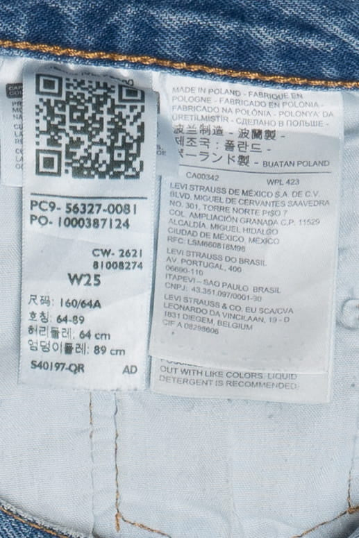 Levi's Premium 501 Button Fly Short Shorts