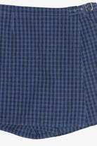 Vintage White Stag Plaid Mini Skort (1990s)