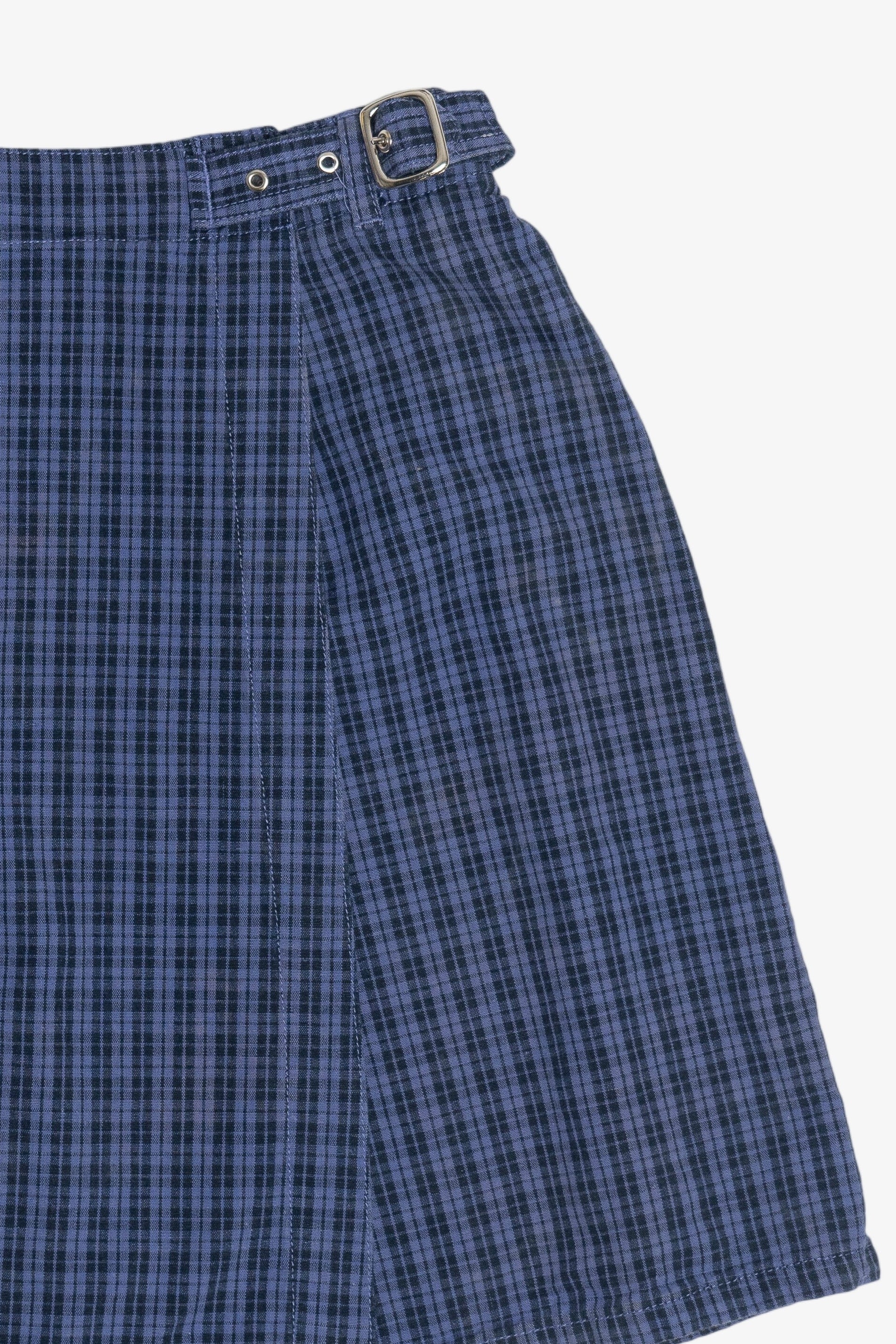 Vintage White Stag Plaid Mini Skort (1990s)