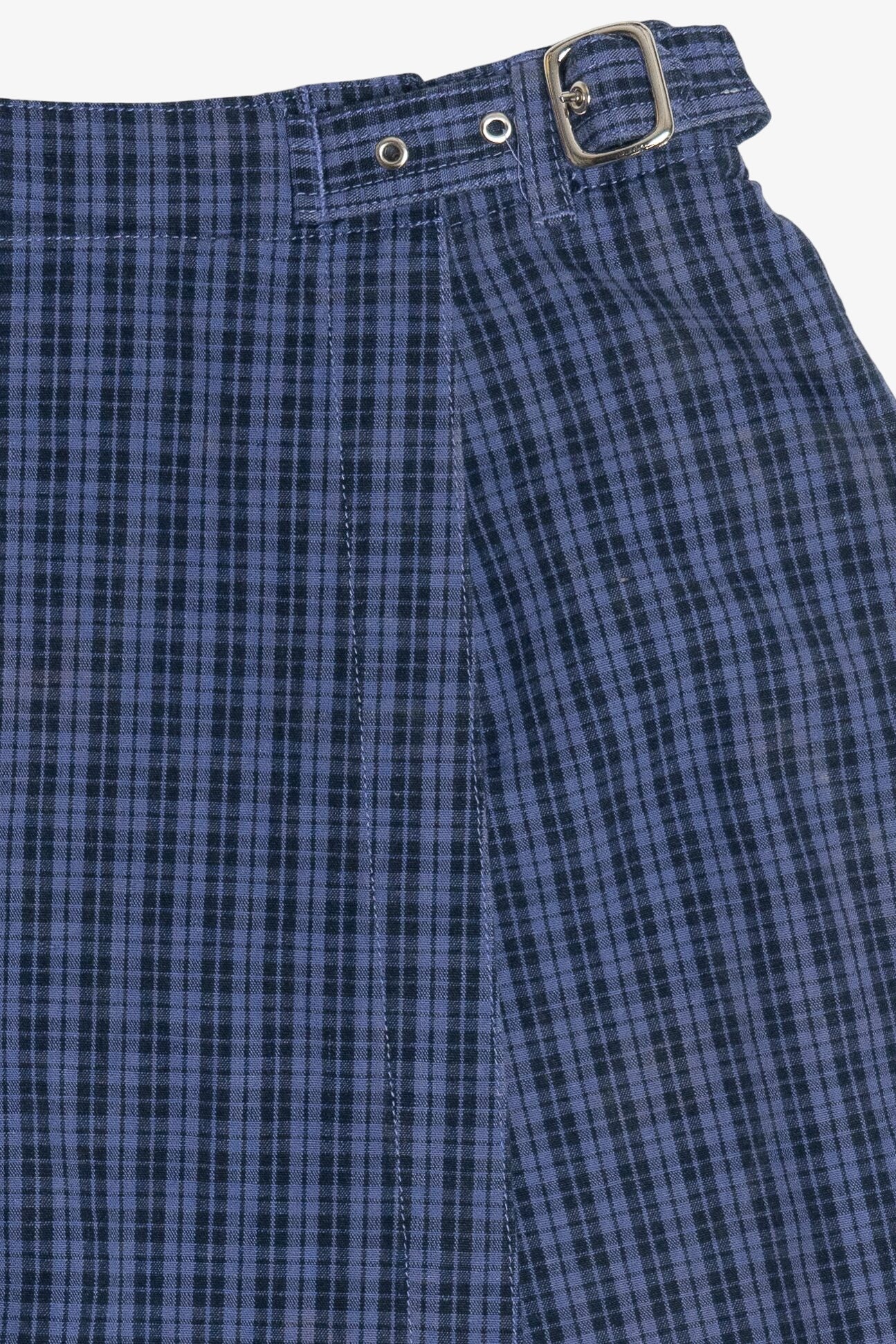 Vintage White Stag Plaid Mini Skort (1990s)