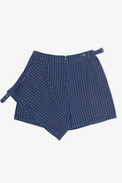 Vintage White Stag Plaid Mini Skort (1990s)