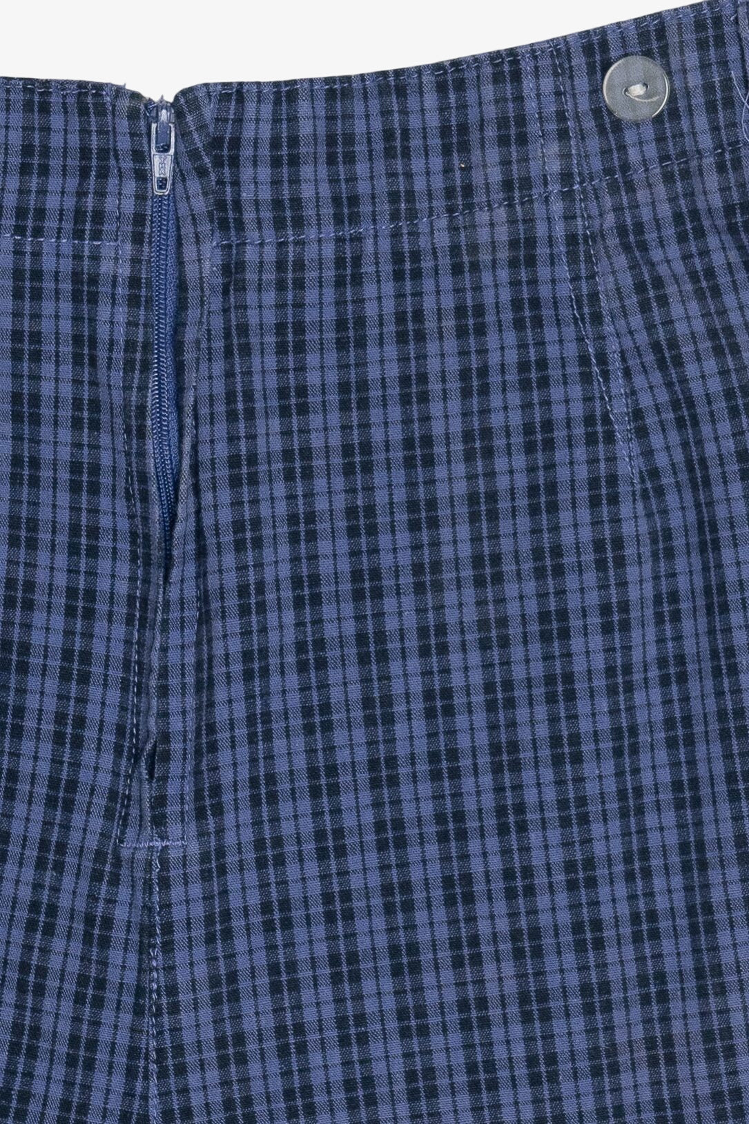 Vintage White Stag Plaid Mini Skort (1990s)
