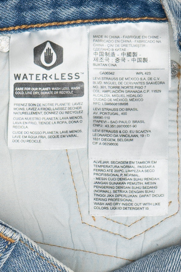 Levi's Premium 501 Button Fly Denim Micro Short Shorts 1440