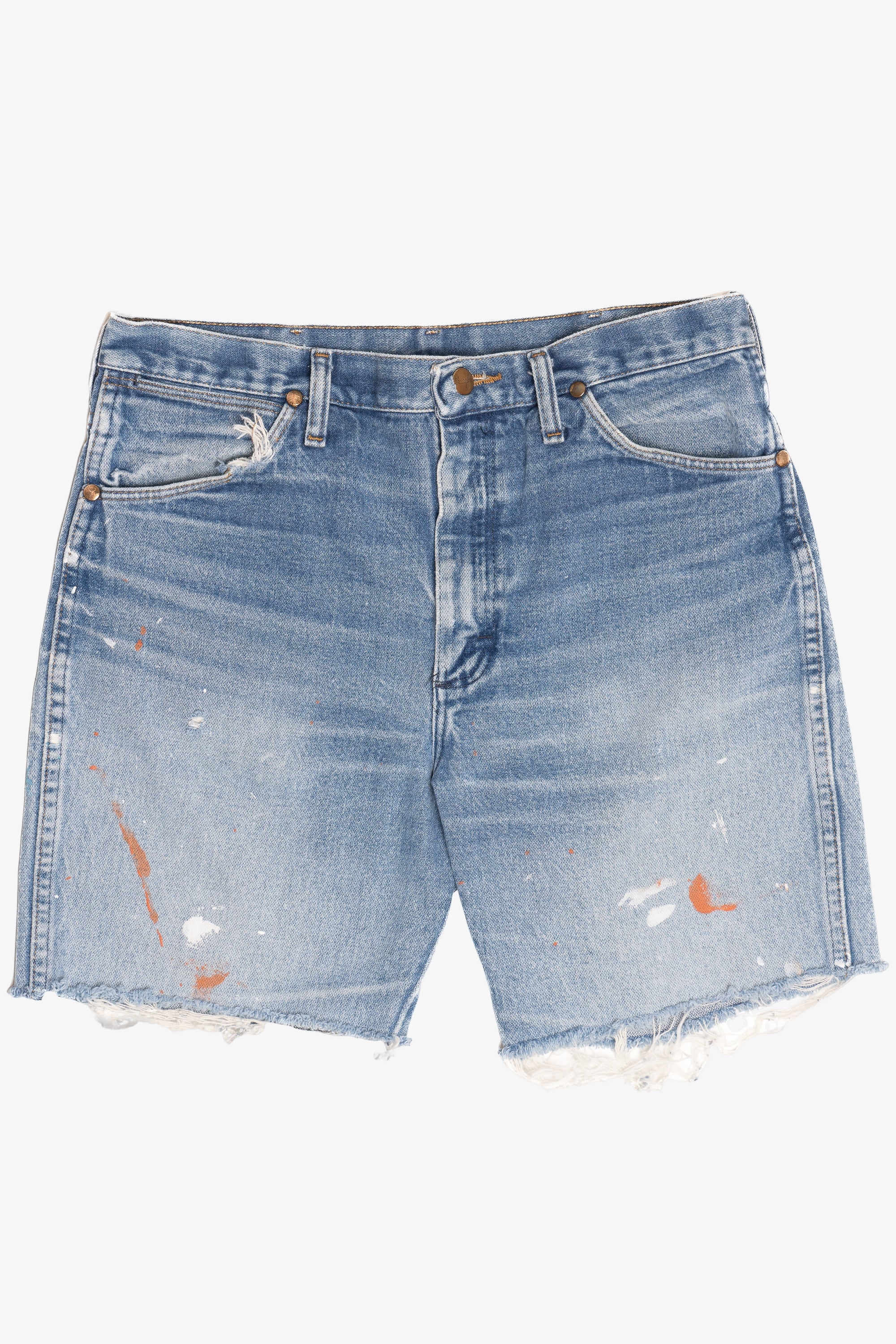 Vintage Wrangler Paint Splatter Distressed Shorts (1990s)