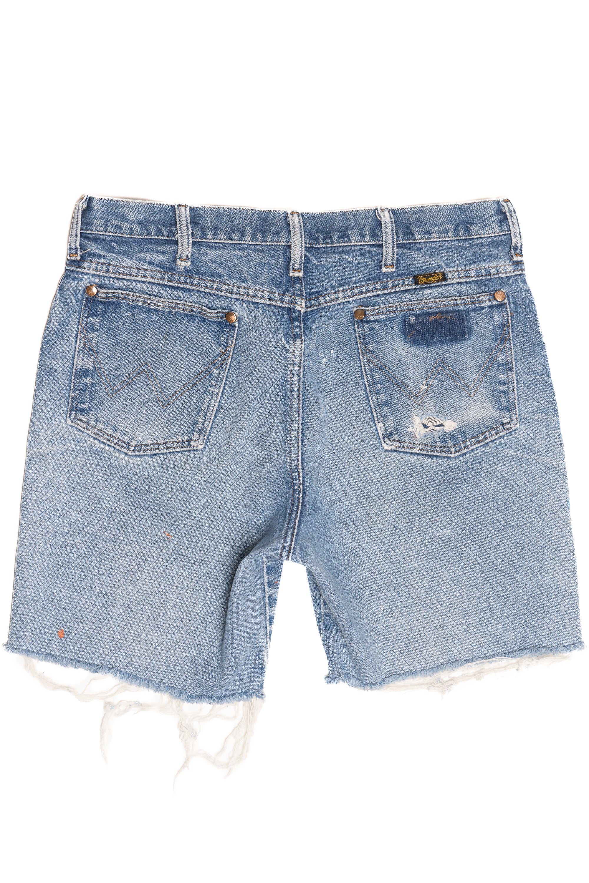 Vintage Wrangler Paint Splatter Distressed Shorts (1990s)