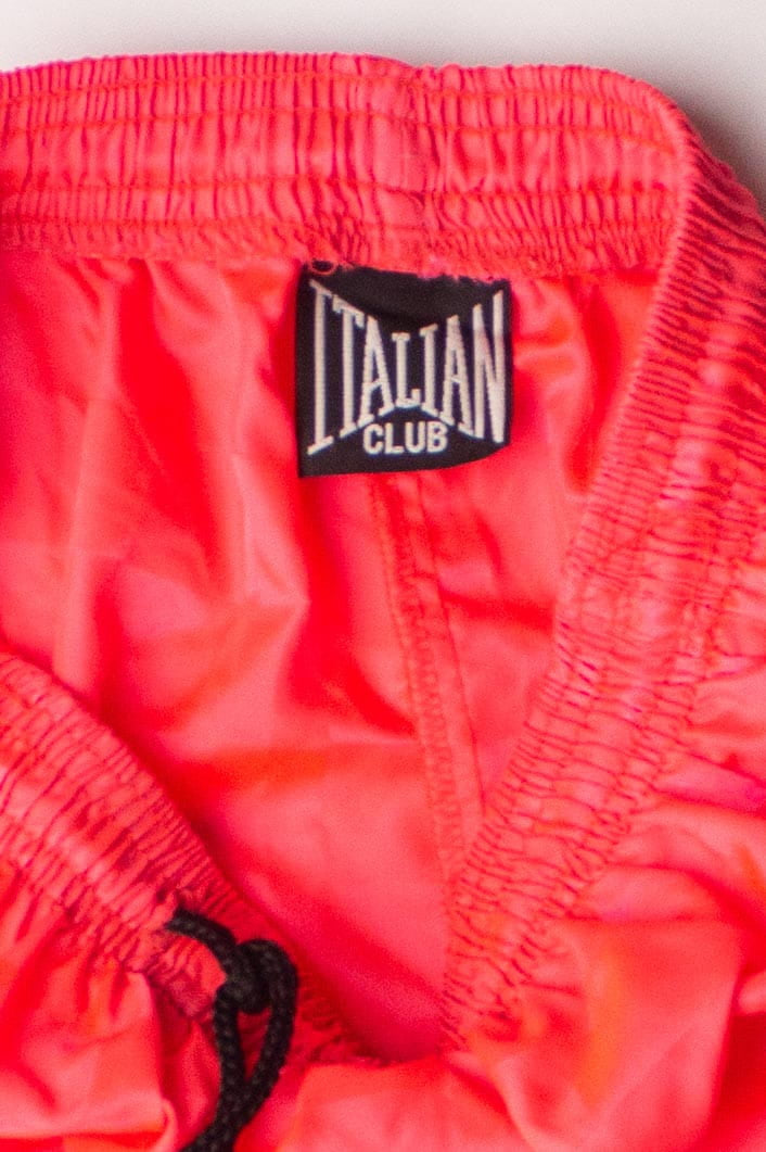 Vintage Checkered Hot Pink Athletic Shorts (1990s)