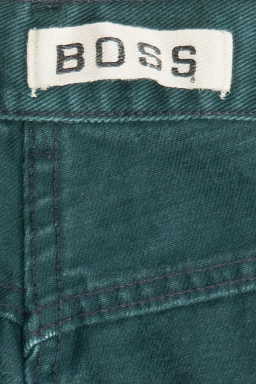Vintage Boss Embroidered Logo Denim Shorts (1990s)