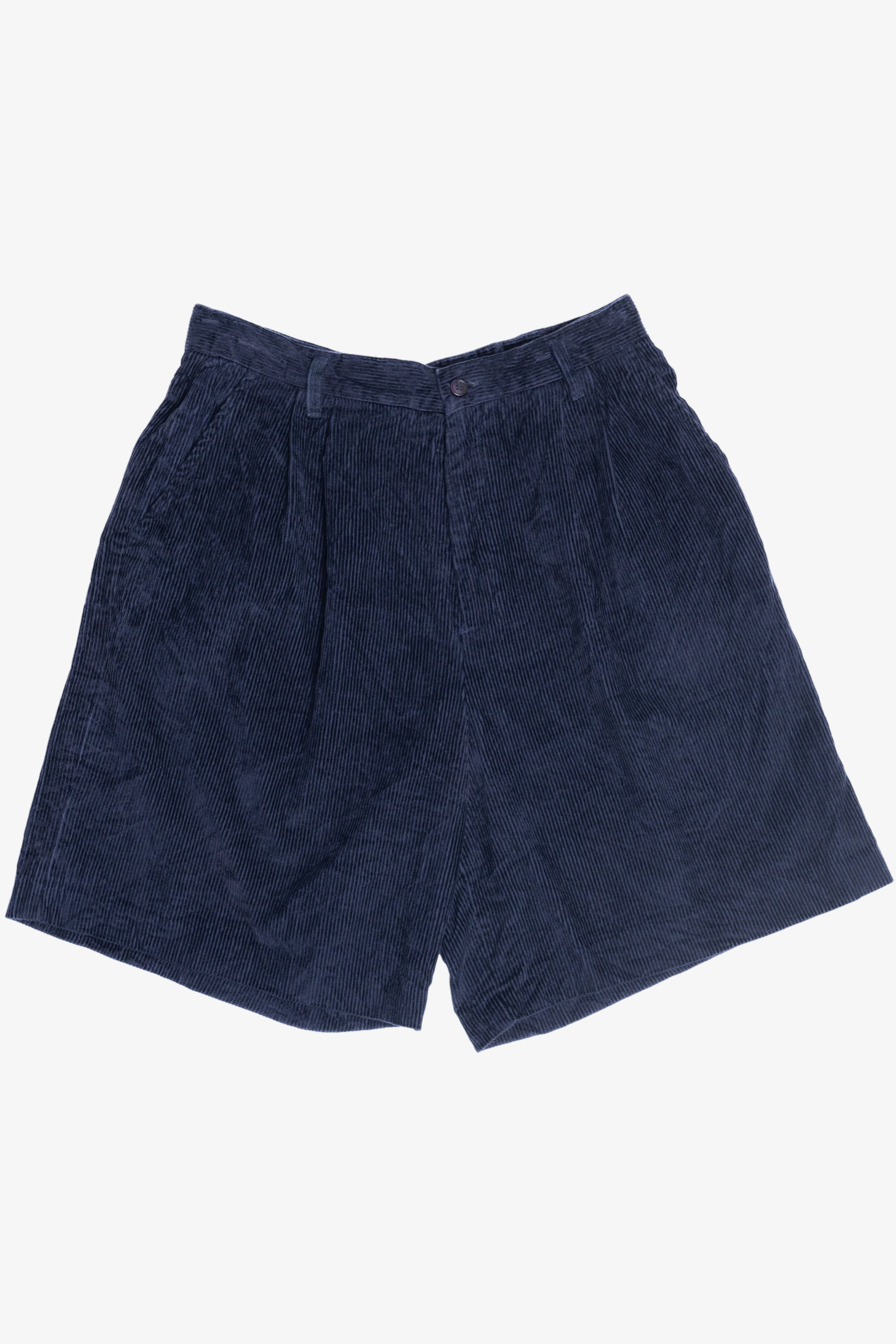 Vintage Princeton Club High Waisted Navy Corduroy Shorts (1990s)