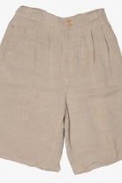 Vintage Collectible Gold Beige High Waisted Wide Leg Shorts (1980s)
