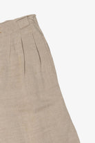 Vintage Collectible Gold Beige High Waisted Wide Leg Shorts (1980s)