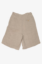 Vintage Collectible Gold Beige High Waisted Wide Leg Shorts (1980s)