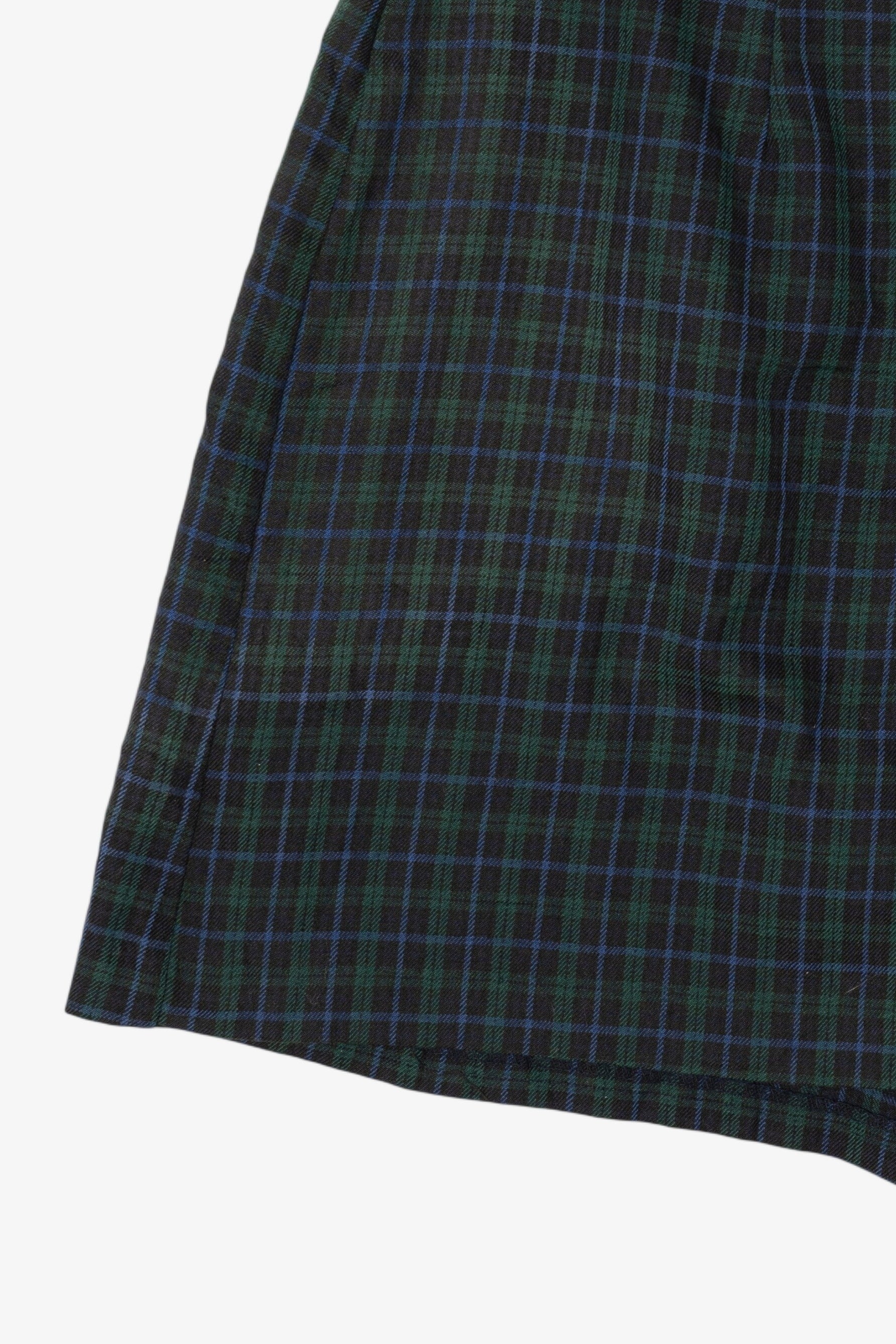 Vintage Navy Blue Plaid First Option Mini Skort (1990s)