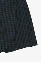 Vintage Navy Blue Plaid First Option Mini Skort (1990s)