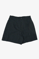 Vintage Navy Blue Plaid First Option Mini Skort (1990s)