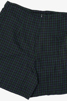 Vintage Navy Blue Plaid First Option Mini Skort (1990s)