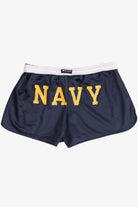Champion "NAVY" Foldover Sports Mesh Short Shorts (2020s)
