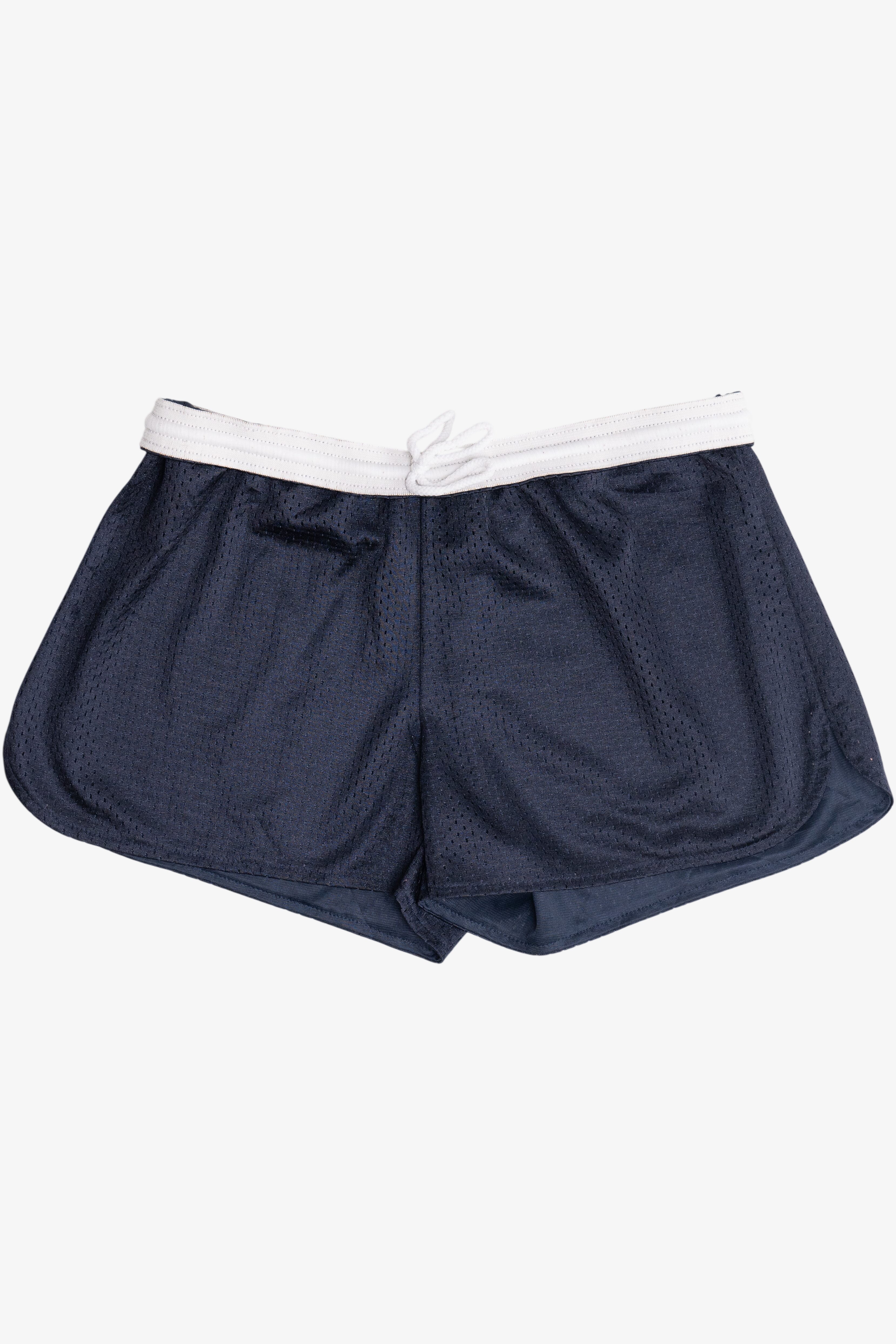 Champion "NAVY" Foldover Sports Mesh Short Shorts (2020s)
