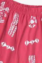 Cotton Fields by M. Mac Turtle Rock Print Pink Cotton Shorts (2010s)