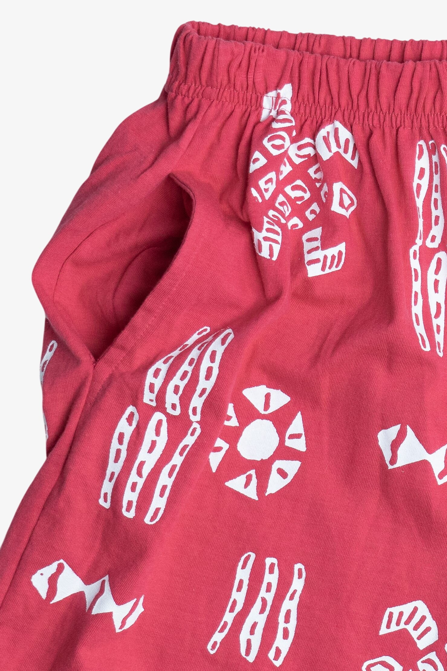 Cotton Fields by M. Mac Turtle Rock Print Pink Cotton Shorts (2010s)