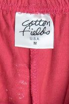 Cotton Fields by M. Mac Turtle Rock Print Pink Cotton Shorts (2010s)